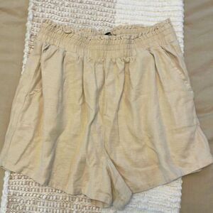 Blank NYC Linen Blend HR Shorts
